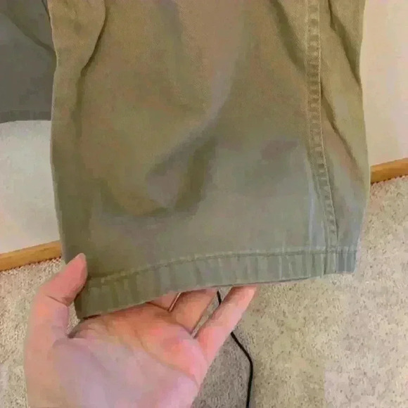 Wrangler men’s cargo jeans sz 36 blue collar work pants pockets outdoor *flaw - Picture 6 of 12